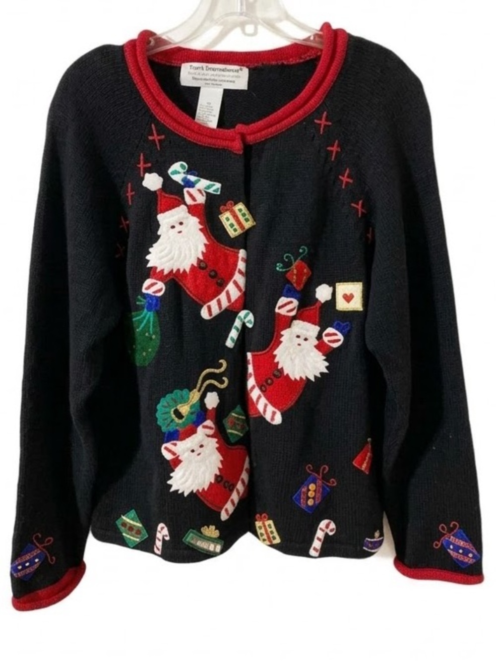 Vintage Tiara International Christmas Collection 2004 Christmas Cardigan Sweater